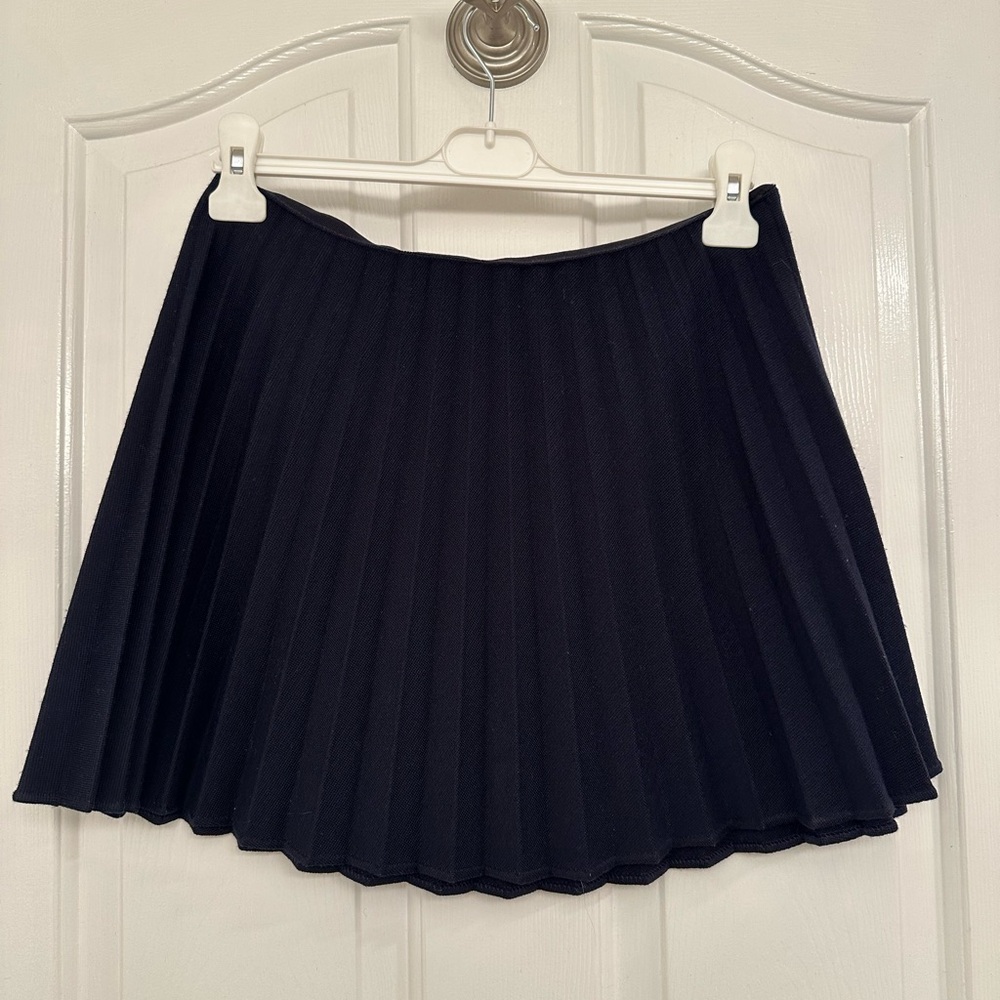 Theory Dark Navy Pleated Mini Skirt – Size 6